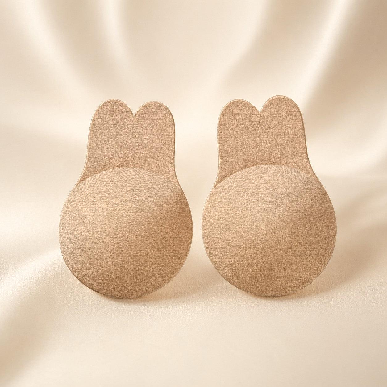 Bunny Ear Lift Bra Strapless Bra Seamless silicone invisible bra 691853832859 - 7 Days / Nude / 9.5cm(S) - COCOMELODY